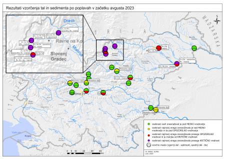 Rezultati - zemljevid